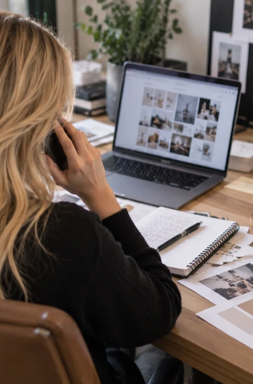 phone calls with clients